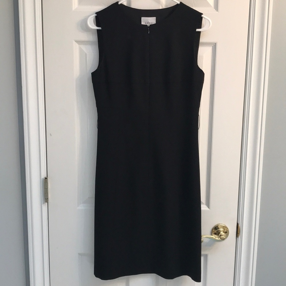 Akris punto black midi dress